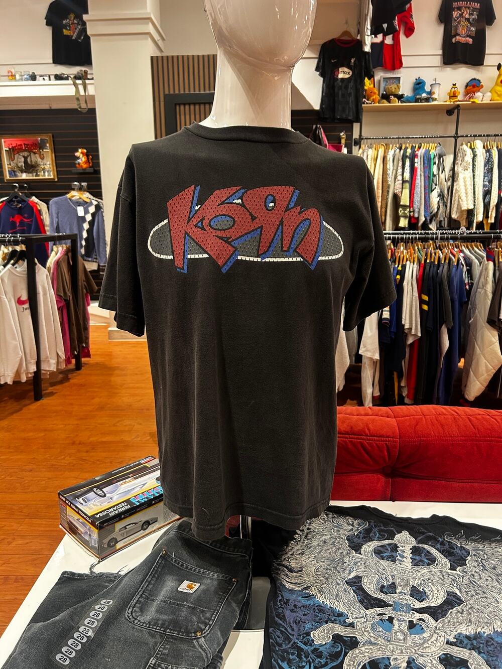 Vintage Rare Korn Band Logo 90s Tee Size ML
